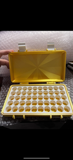 “Golden Dreams” edition -  3ml (50 or 100 vials) - Peptide Storage Container - Secure Stylish Protection Plastic Box Organizer for Peptides GLP-1s - Fits Vials Up to 17mm Diameter