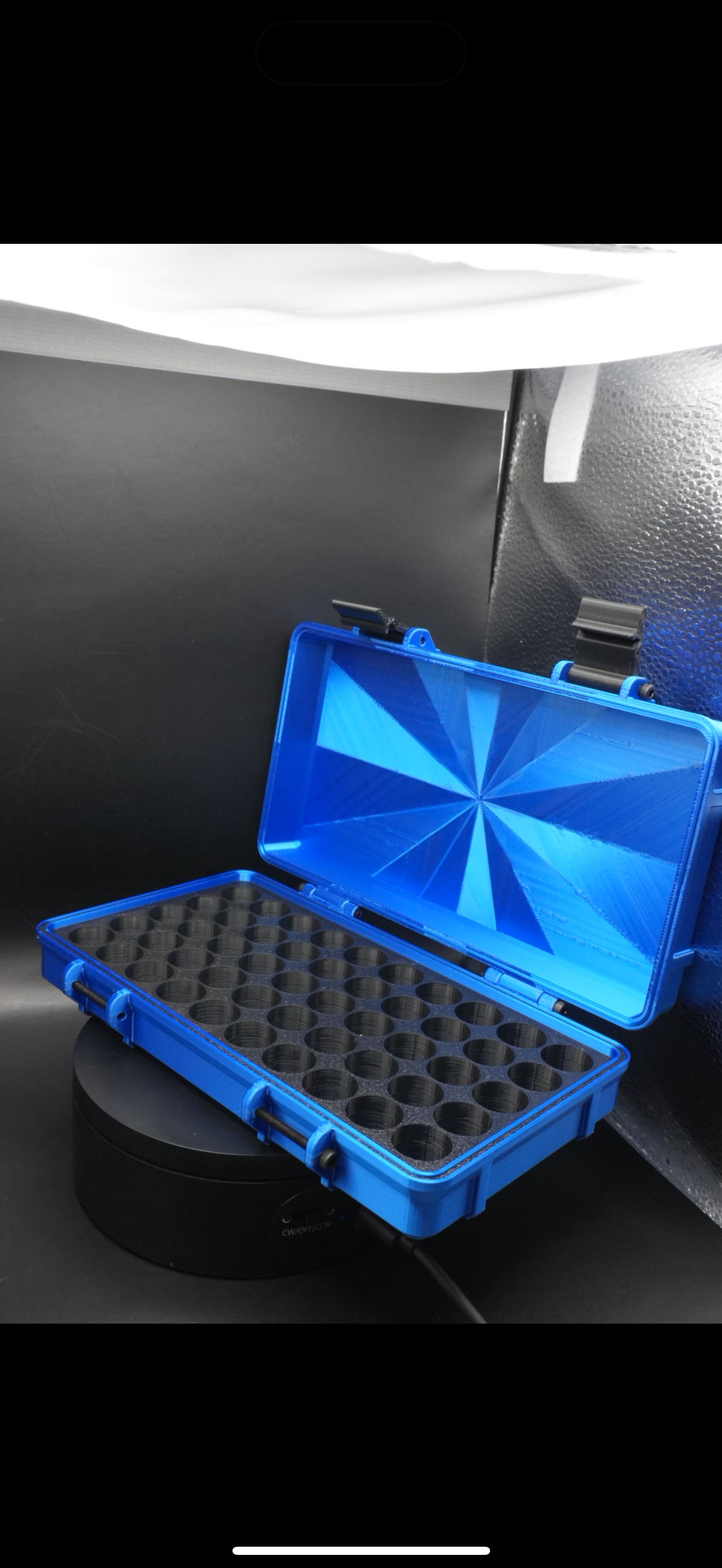 “Sapphire Soul” edition -  3ml (50 or 100 vials) - Peptide Storage Container - Secure Stylish Protection Plastic Box Organizer for Peptides GLP-1s - Fits Vials Up to 17mm Diameter
