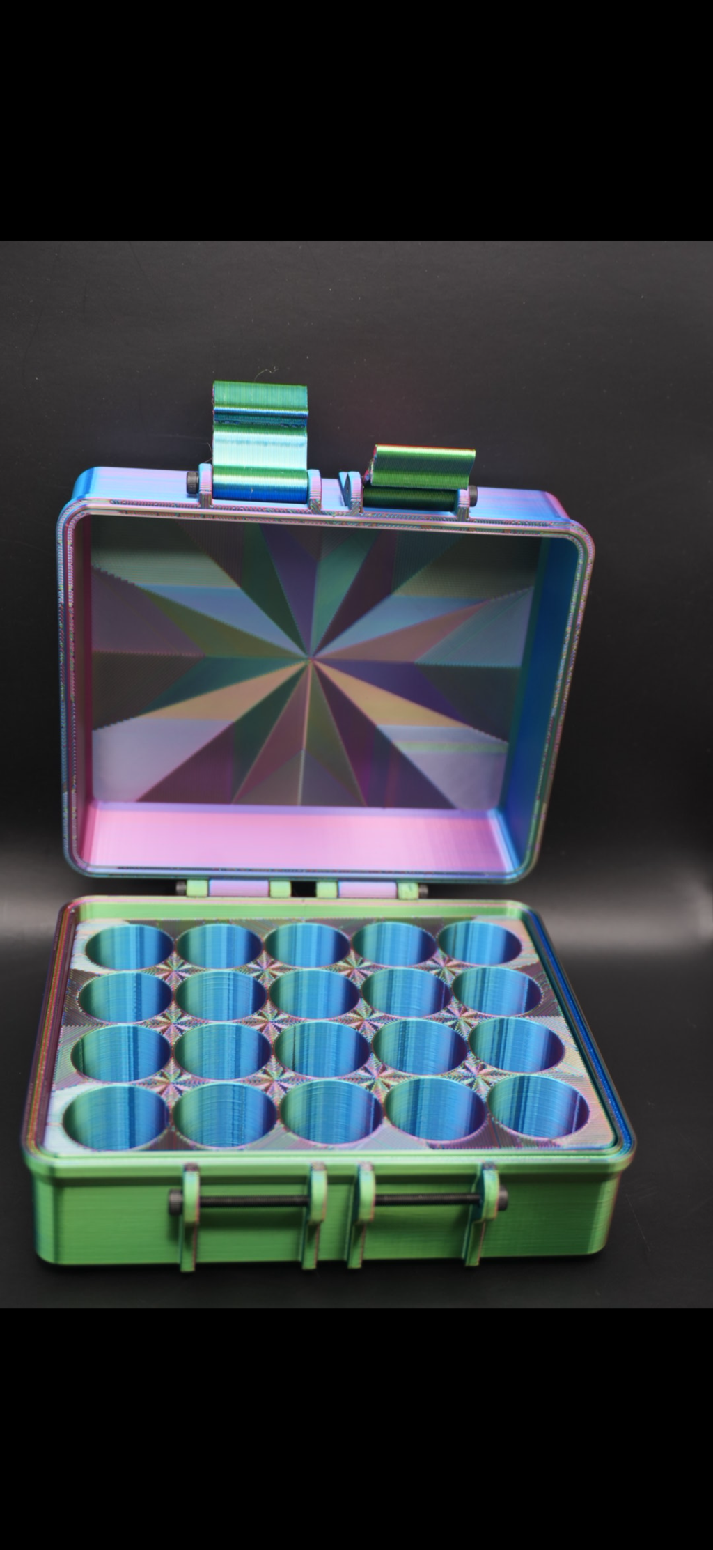 “Joker” edition -  3ml (50 or 100 vials) - Peptide Storage Container - Secure Stylish Protection Plastic Box Organizer for Peptides GLP-1s - Fits Vials Up to 17mm Diameter