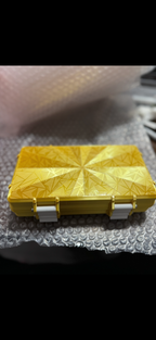 “Golden Dreams” edition -  3ml (50 or 100 vials) - Peptide Storage Container - Secure Stylish Protection Plastic Box Organizer for Peptides GLP-1s - Fits Vials Up to 17mm Diameter