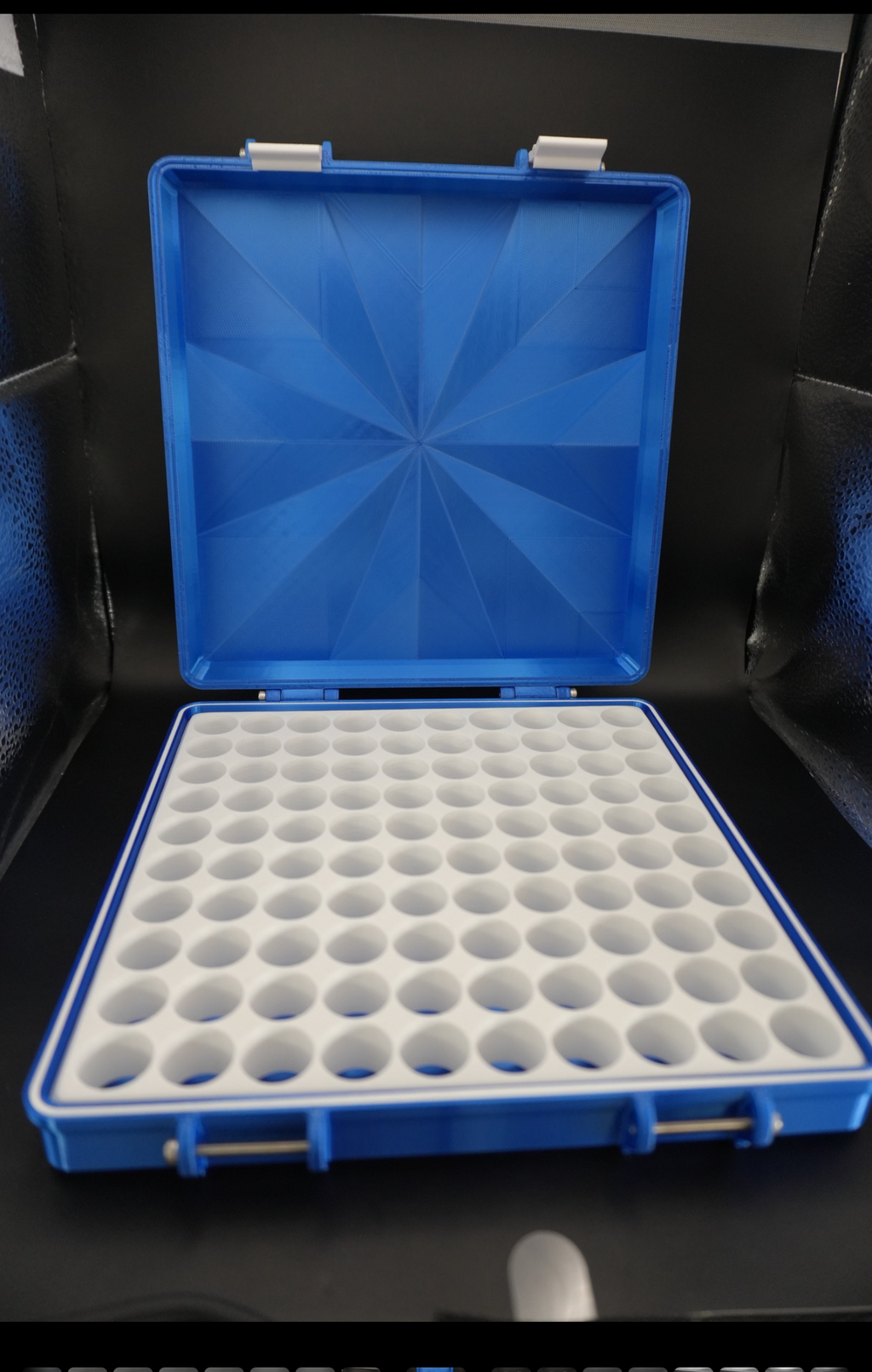 “Sapphire Soul” edition -  3ml (50 or 100 vials) - Peptide Storage Container - Secure Stylish Protection Plastic Box Organizer for Peptides GLP-1s - Fits Vials Up to 17mm Diameter
