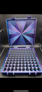 “Black Panther” edition -  3ml (50 or 100 vials) - Peptide Storage Container - Secure Stylish Protection Plastic Box Organizer for Peptides GLP-1s - Fits Vials Up to 17mm Diameter (Copy)