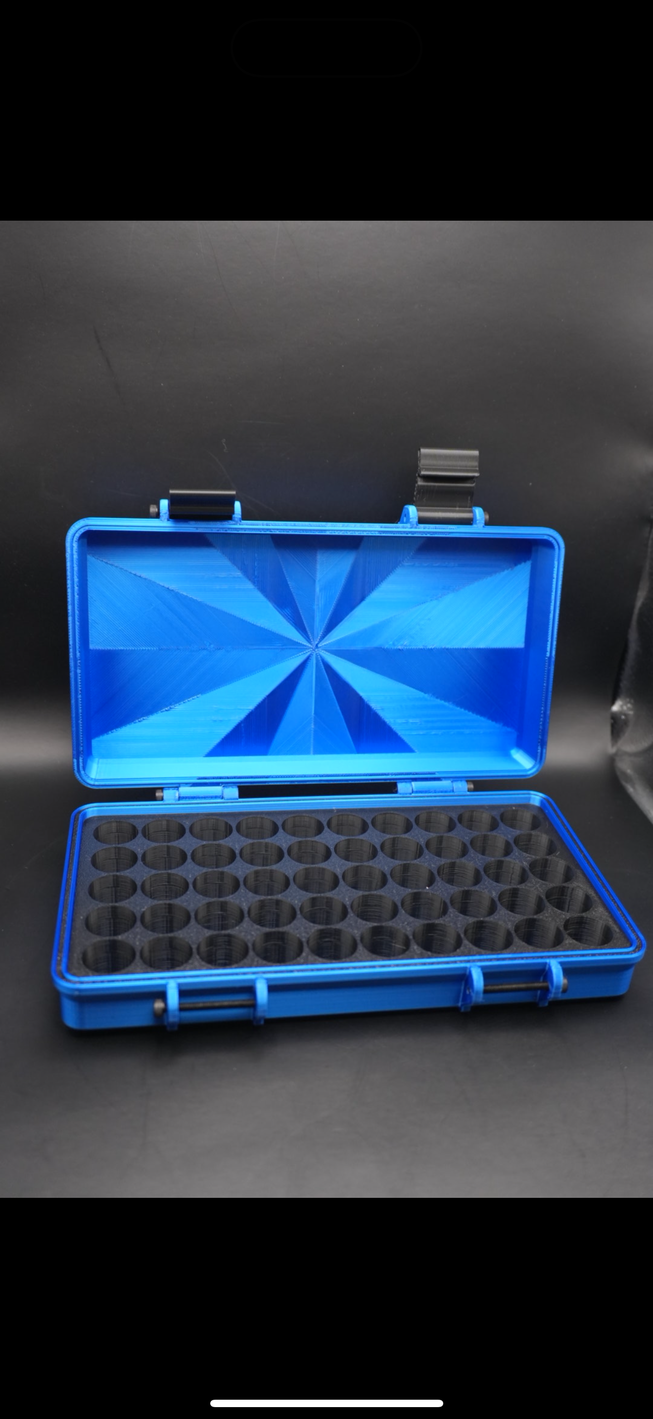 “Sapphire Soul” edition -  3ml (50 or 100 vials) - Peptide Storage Container - Secure Stylish Protection Plastic Box Organizer for Peptides GLP-1s - Fits Vials Up to 17mm Diameter