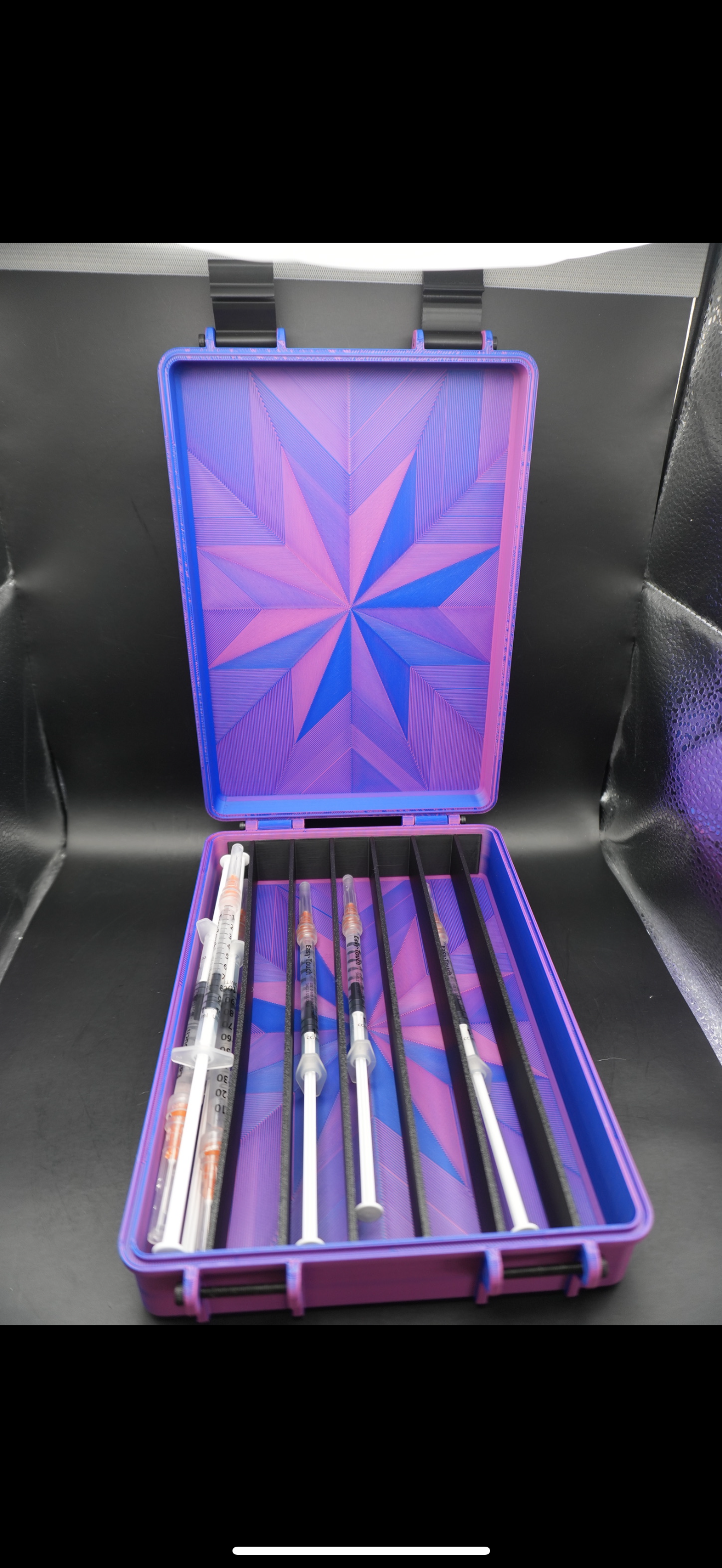 Prefilled syr./meds case - large - 35+ (removeable insert)