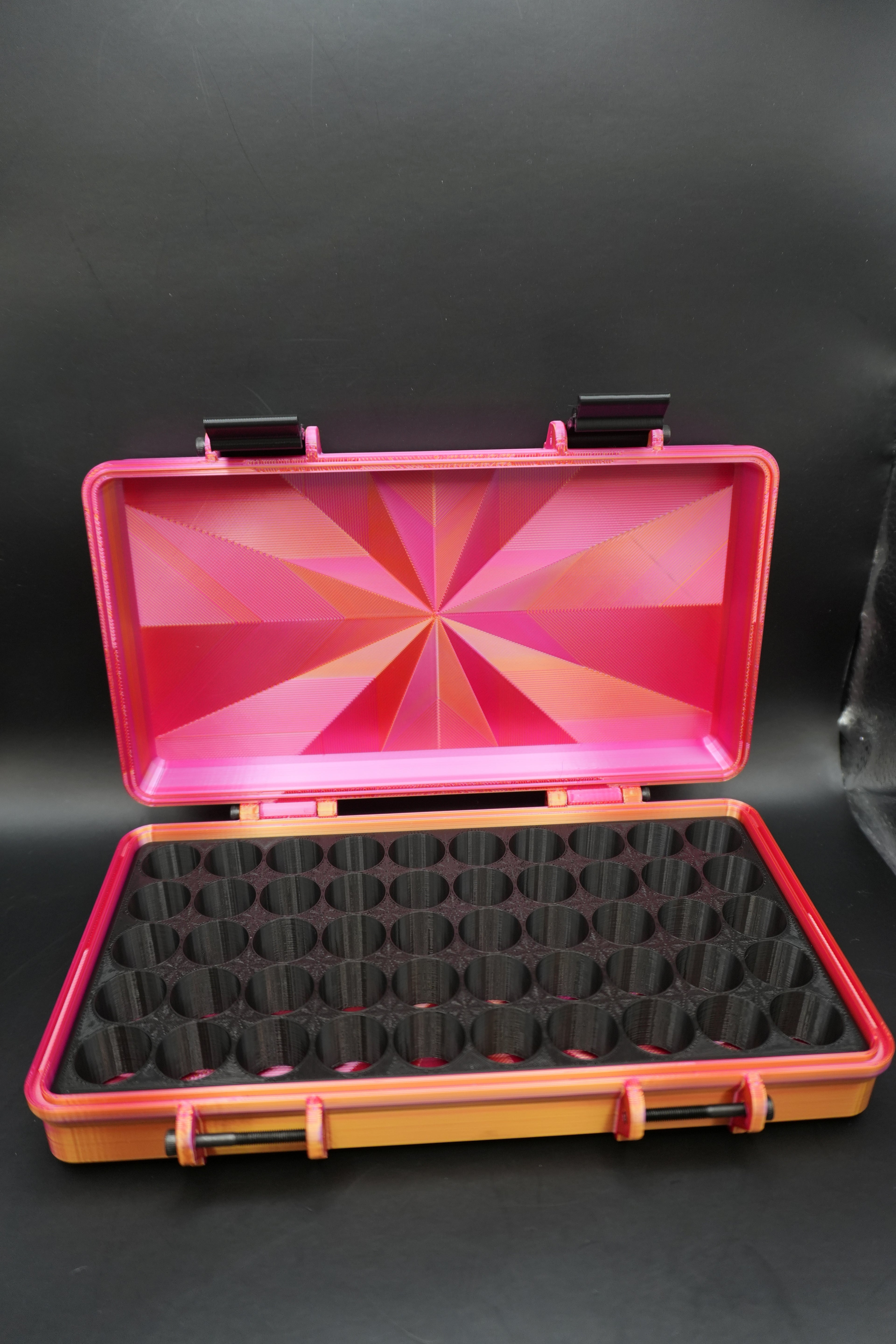 “Ironman” edition -  3ml (50 or 100 vials) - Peptide Storage Container - Secure Stylish Protection Plastic Box Organizer for Peptides GLP-1s - Fits Vials Up to 17mm Diameter